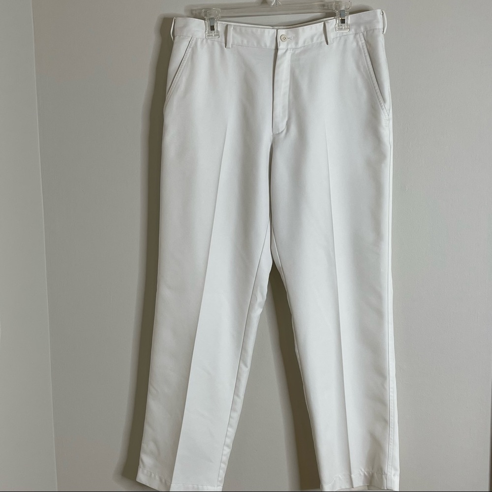 Men’s Nike Dri Fit Golf Pants Flat Front White 33 x 30